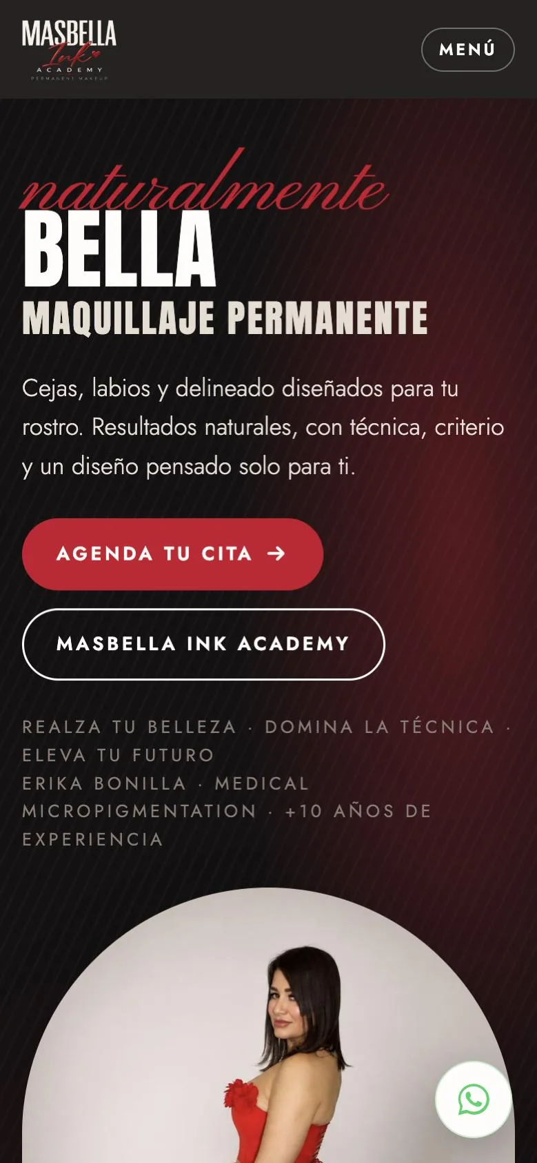 Portada de MasBella Ink en móvil